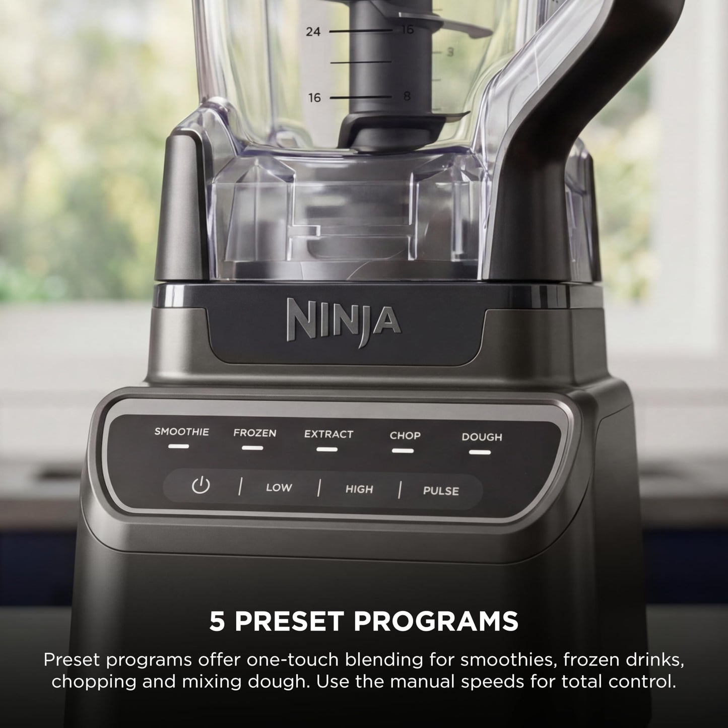 Ninja Kitchen System | All-in-One for Smoothies, Frozen Drinks, Veggie Chopper & More | With Full-Size Pitcher, 8 Cup Food Processor Bowl, (2) 18 oz. Cups, | 1200 Watt | Dark Grey | BR601AMZ