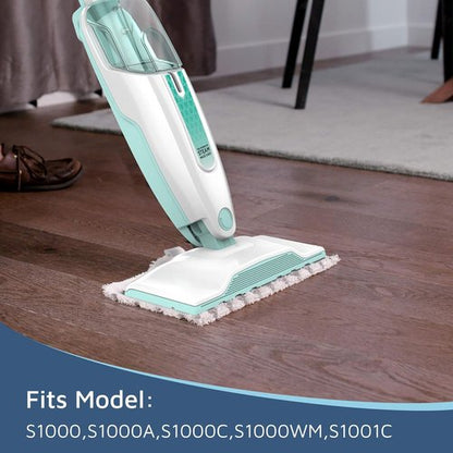 F Flammi Microfiber Mop Pads - 4-Pack Washable & Reusable Refills for Shark Steam Mop S1000/S2001