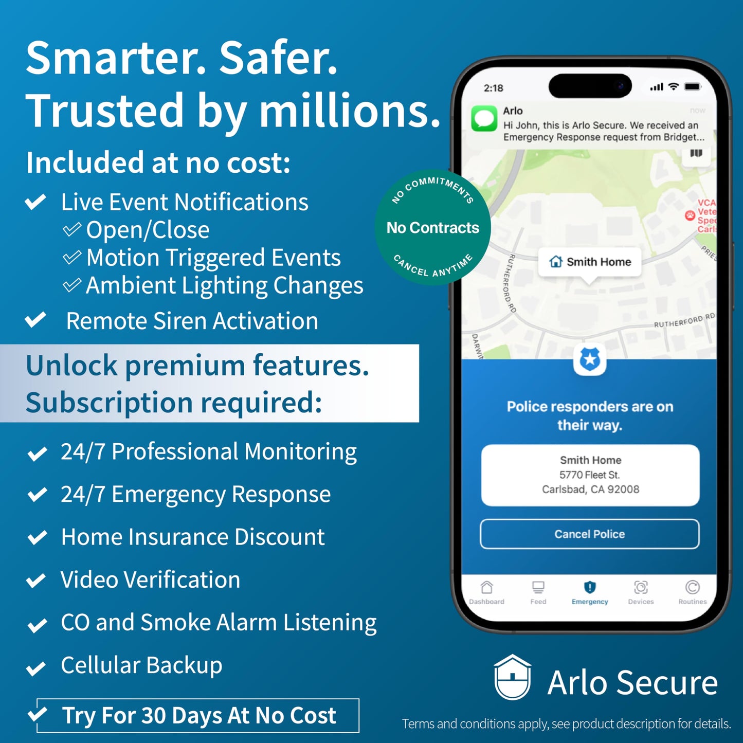 Arlo Pro 5S Spotlight Security Camera 2K HDR | Outdoor | Wireless | Dual-Band Wi-Fi Connects to Strongest Network |12X Zoom, 2-Way Audio, Siren, Color Night Vision,Live Stream(White, 4 Cameras)