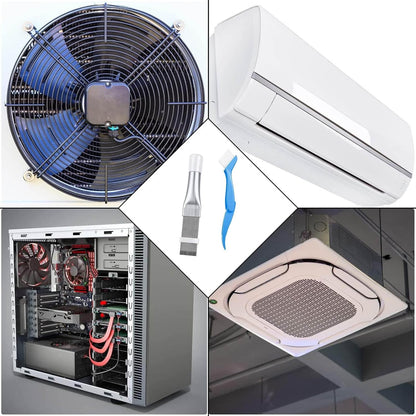 Air Conditioner Condenser Fin Comb Cleaner Kit 2Pcs, Stainless Steel Metal Fin Comb for Radiator Repair