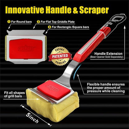 GRILLART BBQ Wire Brush Set - Extra Strong Wire & Bristle-Free SteamWizards Grill Brush