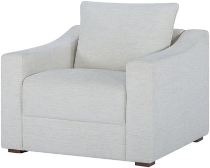 Livabliss Sutterlin Modern Accent Chair, 32" H x 35" W x 34" D, Cream
