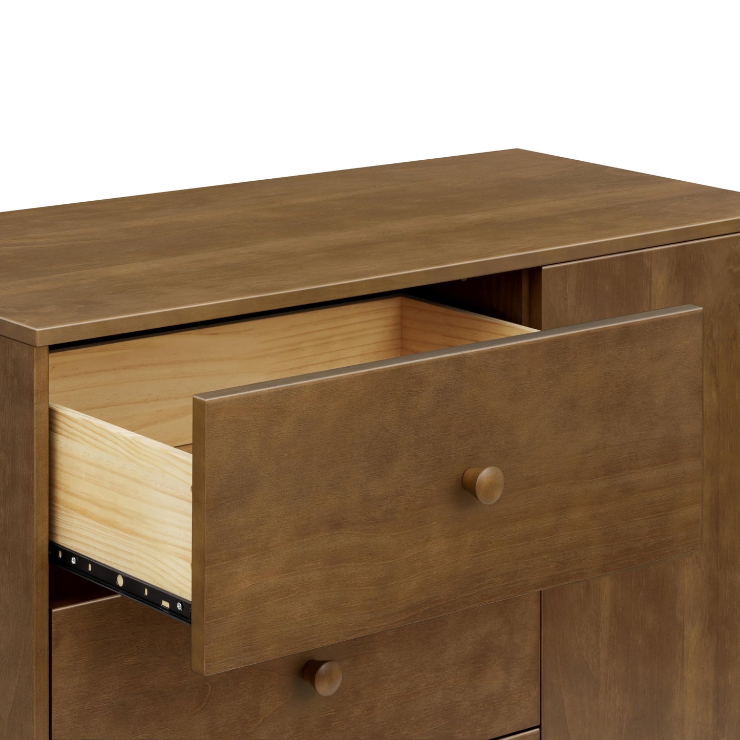Babyletto Hudson Modern 3-Drawer Dresser in Natural Walnut, GREENGUARD Gold Certified