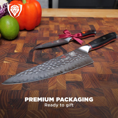 Dalstrong 2-Piece Japanese Knife Set — 8" Chef (Gyuto) + 3.5" Paring — 66-Layer Damascus AUS-10V Steel (8–12° Edge), G-10 Handles — Shogun ELITE For Sushi, Precision Prep & Serious Home Cooks