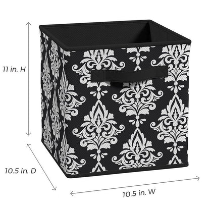 ClosetMaid 3255 Cubeicals Fabric Drawer, Black Damask
