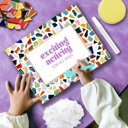 goldentime Decorate Your Own Mosaic Picture Frame - DIY Mosaic Craft Kits Fun Arts and Crafts for Adults Christmas Valentine Birthday Mother’s Day Gifts