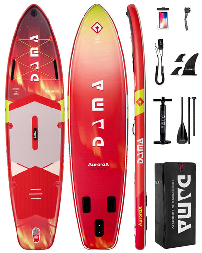 DAMA Stand Up Paddle Board, Stable Extra Wide All-Around Design for Beginners, 11'6" x 34" x 6", for 2+1 People and Pets, 450 lbs Capacity, Family Use on Lakes, Rivers and Coastal Waters
