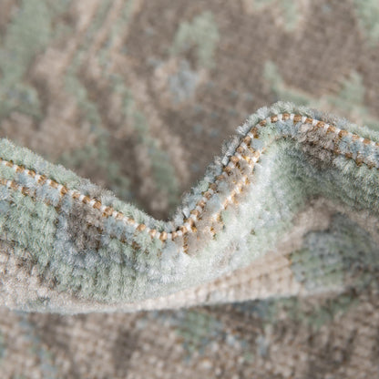 Unique Loom Whitney Collection Area Rug - Milano (10'x 14' Rectangle, Mint/ Ivory)