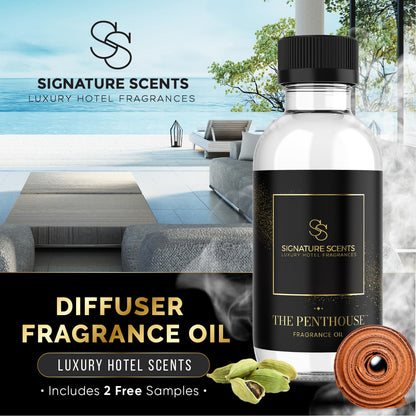 Luxury Hotel Diffuser Oil for Hotels and Homes - Aromatherapy Oils for use with an Essential Oil Diffuser at Home - Fragrance-Scent Diffuser Oil Blend (Winter Spruce) 4.05fl oz (120ml)