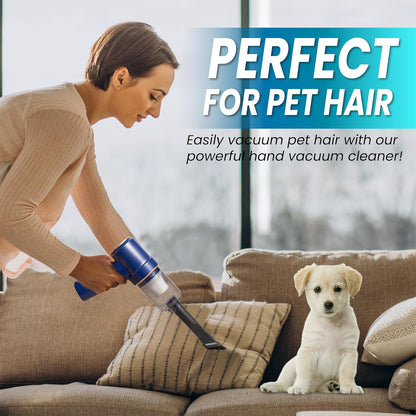 ELI Productions Handheld Vacuum Cordless, 120W Multi-Nozzles Pet Vacuum Cleaner with LED Light
