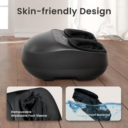 COMFIER Foot Massager with Heat,Kneading,Vibration,Compression,Pause Function,Shiatsu feet Massager for Plantar Fasciitis Neuropathy, Gifts for Him/Her,Remote Control,Size 13