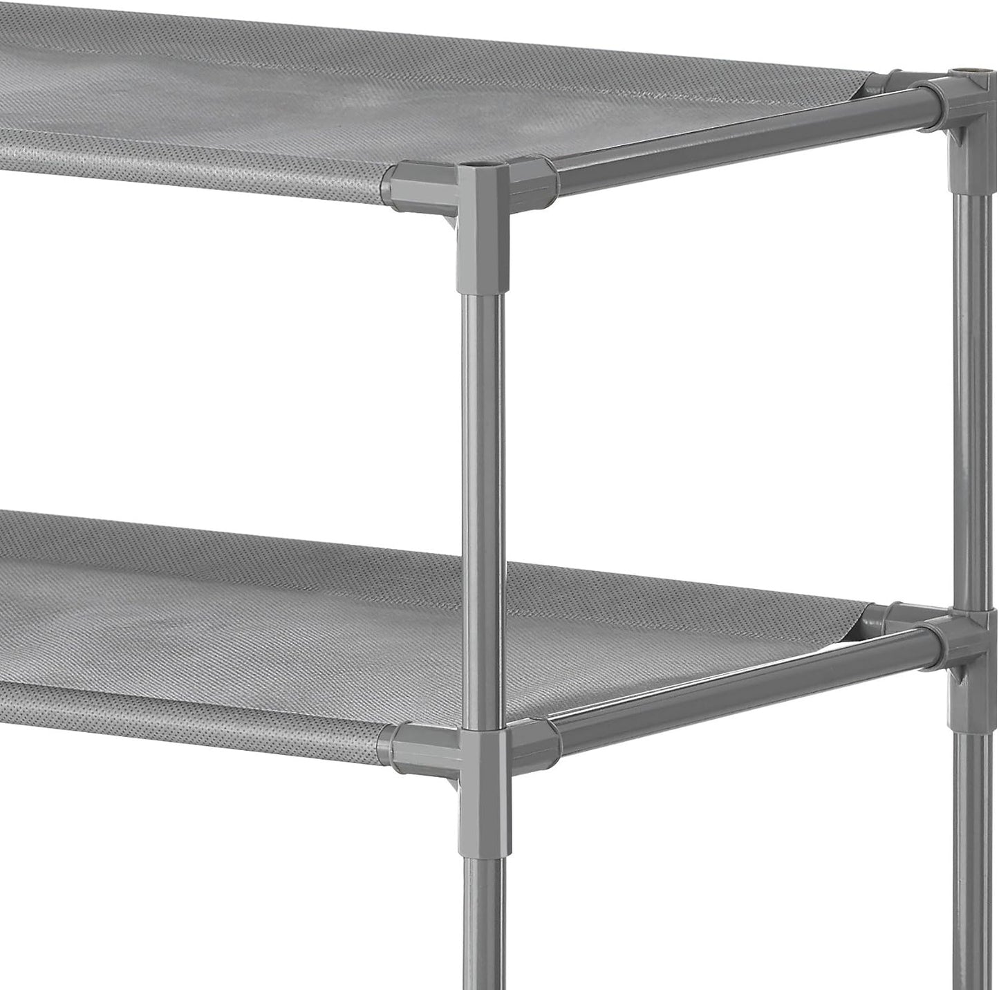 6-Tier Whitmor Spacemaker Shelves, Gunmetal