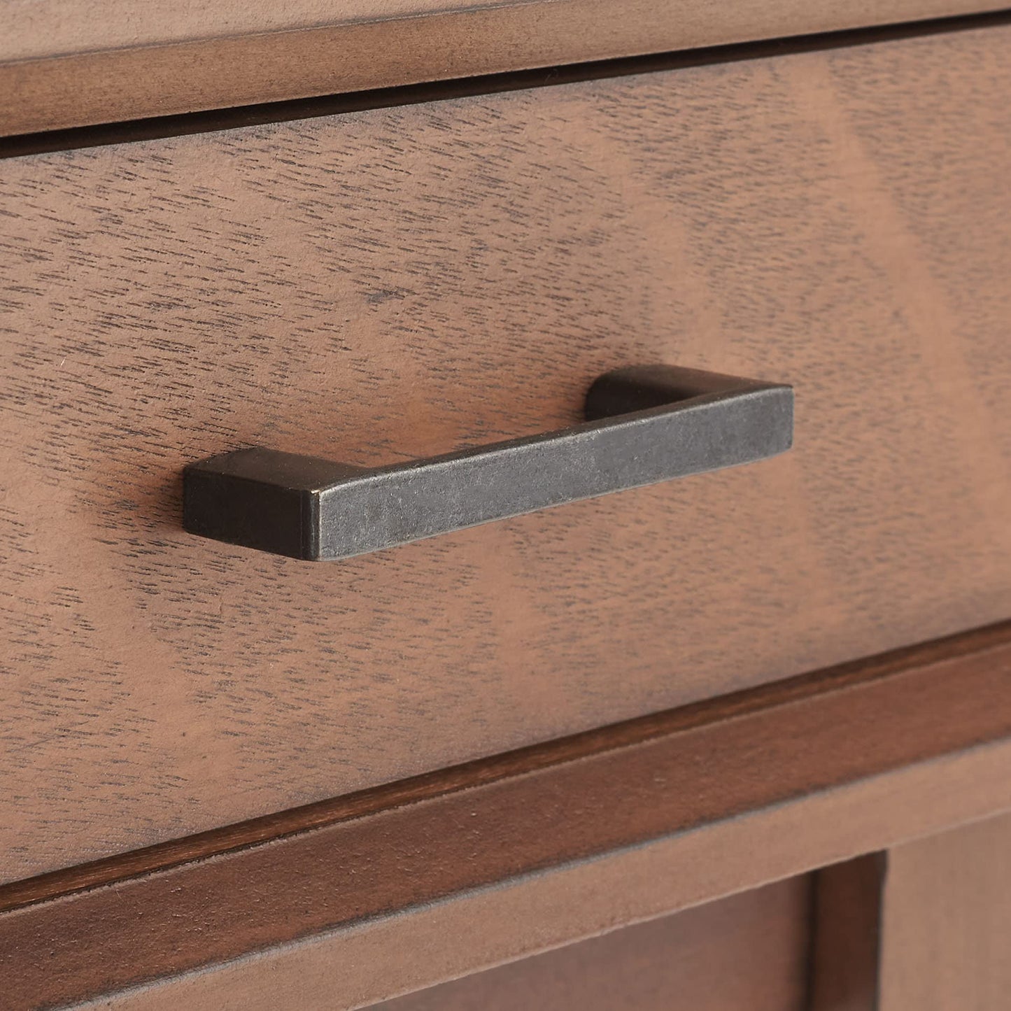 SAFAVIEH Home Collection Hawthorn Brown 3-Drawer Computer Table Office Desk