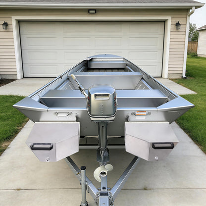 Oxphanor Boat Float Pods Pair Fits 17‘ - 18’ Boats, Portable Buoyancy Pods for Pontoon, Jon & Fishing Boats, Easy Install, UV Resistant