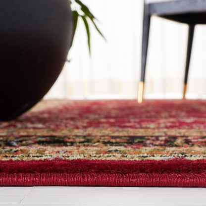 SAFAVIEH Area Rug 8x11 - Lyndhurst Collection - Large - Red & Black, Traditional Oriental Design, Non-Shedding & Easy to Clean, Ideal for Living Room, Bedroom, Dining Space (LNH331B)