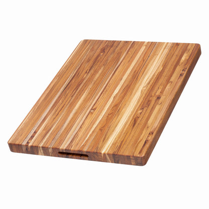 Teakhaus Cutting Board - Extra Large (XL) Wood Cutting Board with Grip Handles - Holiday Gift Ideas for Men and Women - Gift-Ready, Reversible, Edge Grain Wood, Knife Friendly - FSC Certified