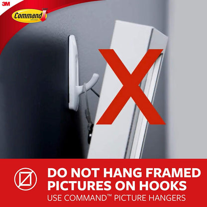 Command Spring Clips - Plastic Quartz Clips for Dorm Décor | 8-Inch Size