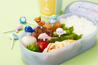 8 Pack (P-3081) Torune Food Pick Dolphins & Sea Friends, Picks Per