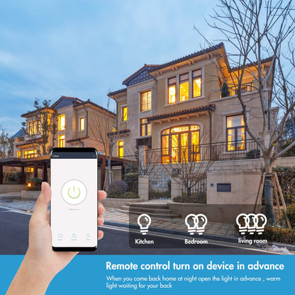 Smart Light Switch, Compatible with Alexa, Google Assistant, IFTTT, WiFi Light, Neutral Wire Required, Schedule Setting APP Remote Control, ETL, No Hub Required (Smart Switch 2pack)
