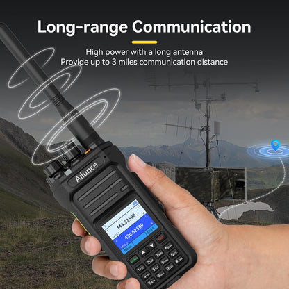 Retevis Ailunce HA1UV Ham Radio Handheld, Upgrade Chirp, Dual Band Radio with Cable,IP67 Waterproof, USB-C, 2800mAh, NOAA, Emergency Alarm, Long Range Handheld Transceiver for Hunting, Camping(2 Pack)