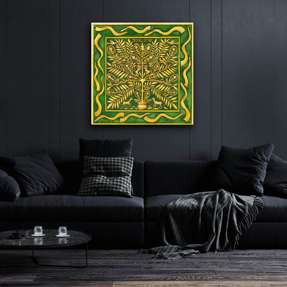 Epic Art 'Jewish Year Rosh Hashannah' by Andrea Strongwater Acrylic Glass Wall Art, 36" x 36"