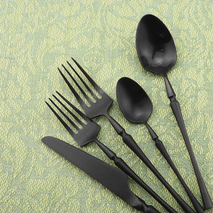 Gugrida Unique & Beautiful Flatware Set, 5 Piece Iridescent Silverware Sets, 18/10 Stainless Steel Reusable Cutlery Set