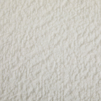 Merax Modern Boucle Accent Chair, Upholstered Barrel Armlesschair with Solid Wood Legs, Comfy Lounge Reading Chair for Living Room Bedroom, White