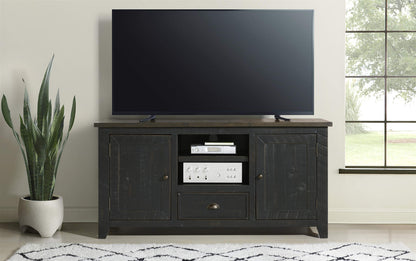 Martin Svensson Home Monterey TV Stand, Black with Brown Top