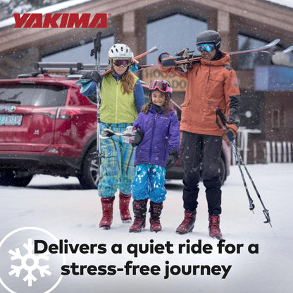 YAKIMA, FreshTrack Ski & Snowboard Mount, Fits Most Roof Racks, 6 Ski Pairs/2 Snowboards