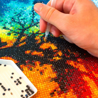 DIY Diamond Painting Kits for Adults, 5D Pooh Diamond Art, Full Drill Cross Stitch Canvas Art, Wall Decor