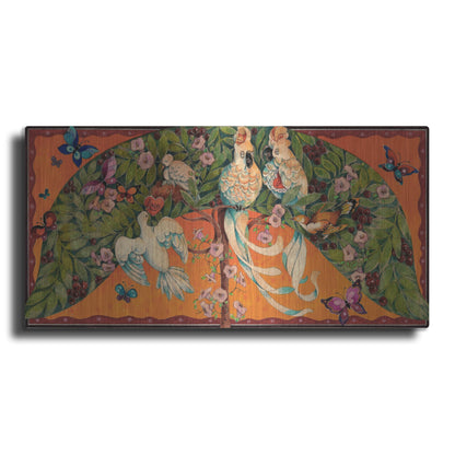 Luxe Metal Art 'Bird Valentine' by David Galchutt Metal Wall Art, 48" x 24"