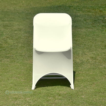 1 Spandex Folding Chair Covers with Arched Front Design - Durable and Stylish Slipcovers for Wedding Receptions