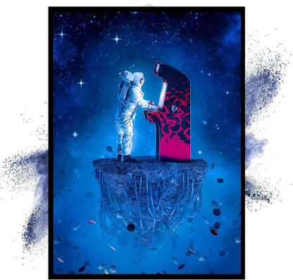 Insire Gaming Posters, Wall Art, Astronaut Poster for Wall, Gaming - Unframed (11x14)