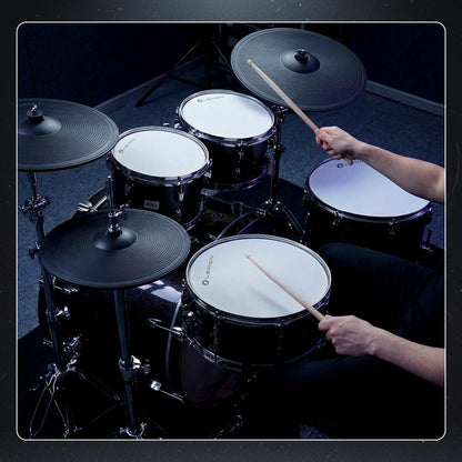 Lemon T950 Electronic Kick Drum - 20"x12" Single-Zone Mesh Bass Drum Trigger Pad, Acoustic-Style Wood Shell, Adjustable Tension, Works with Most Electronic Drum Modules, Quiet Practice, Full Size
