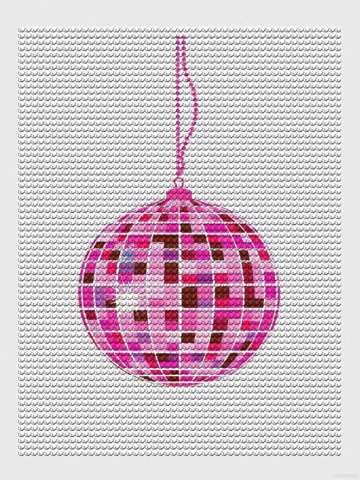 HMDIIMGE Disco Ball Rings Diamond Painting Art Kit for Adults DIY Diamond Art Painting for Beginners Full Drill Round Gem Art Painting for Crafts Home Wall Decor 12x16 Inch