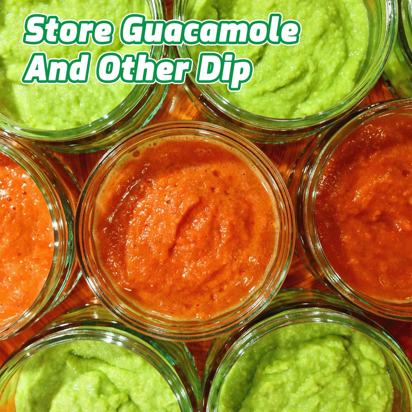 WodGod Guacamole Keeper(2 Pcs), Guacamole Bowls, Avocado Keeper Fresh Guacamole Plastic Kitchen Storage Container with Air Tight Lid, 3-in-1 Avocado Slicer*2 and 2 Cleaning sponges