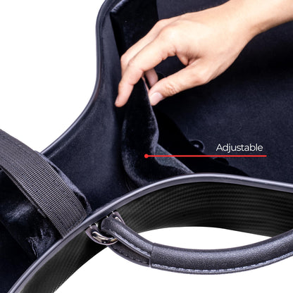 MI&VI CP-7006WB Pure Poly Carbon Fiber Cello Case 4/4 Hard Shell 11.5lb (Full Size) with Wheels | Carry Straps | Rigid Protection | Tough Shell (Black + Bag)