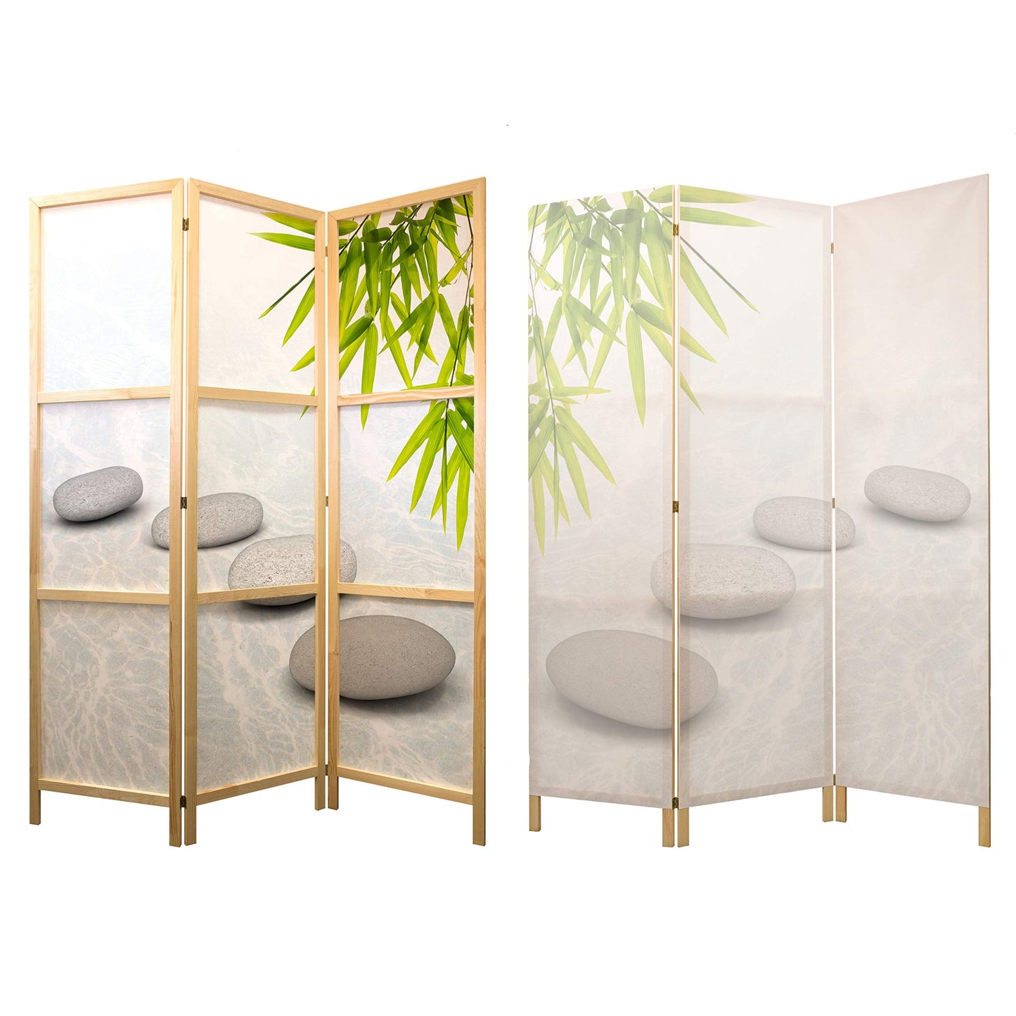 artgeist Japanese Room Divider XXL Spa Zen Oriental 90 x 67 in - 5 Panel Folding Screen Japan Design Home Decoration Art Deco p-C-0016-z-c
