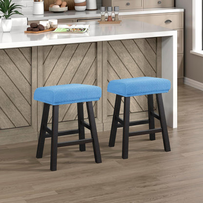 LIULIWEIFA Set 4/2/1 Counter Gray,2pcs Bar Stool Covers Rectangle of Saddle Bar Stool Covers Slipcover Stool Cushion