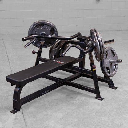 Body-Solid Pro ClubLine (LVBP) Adjustable Leverage Gym Bench - Converging Chest & Bench Press Machine with Sealed Bearings and Gas-Assisted Start Positions