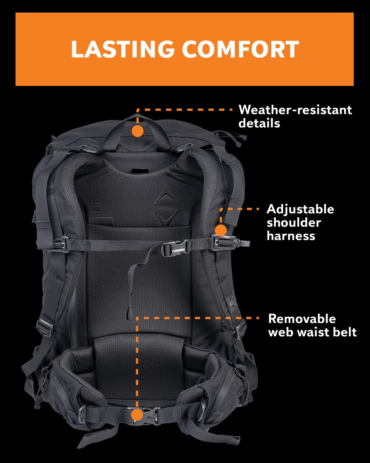 Mystery Ranch Blitz 35 Backpack – Modern Utility Bag with Top-Load Access, Organized Lid & Padded Laptop Sleeve – Black, S/M