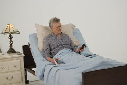 Drive Medical Semi Electric Ultra Light Plus Hospital Bed, Brown, 36"