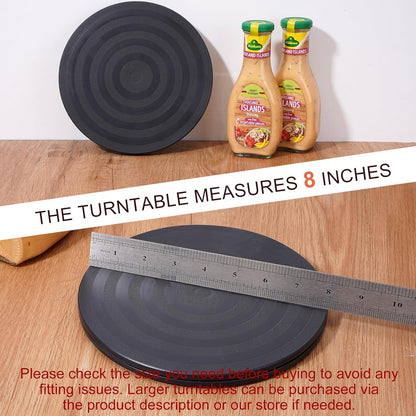 8 Inch 3Pcs, (360 Lazy Susan Turntable Organizer Eichzer Premium Heavy Duty Rotating Swivel Stand with Steel Ball