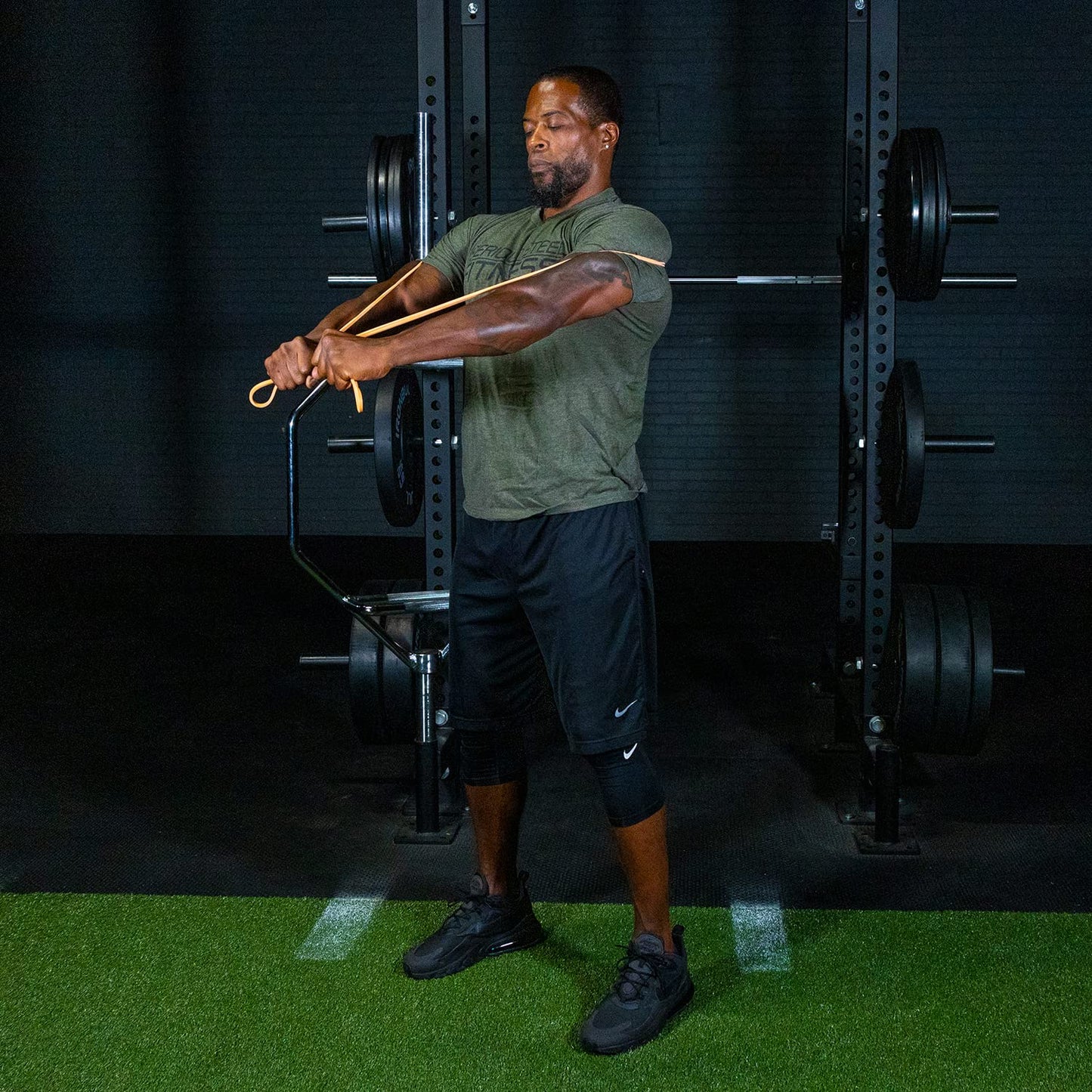 SERIOUS STEEL FITNESS Assisted 41" Pull-Up Band, Resistance & Stretching, Powerlifting & Pull-ups (#0 Orange - Single Band)