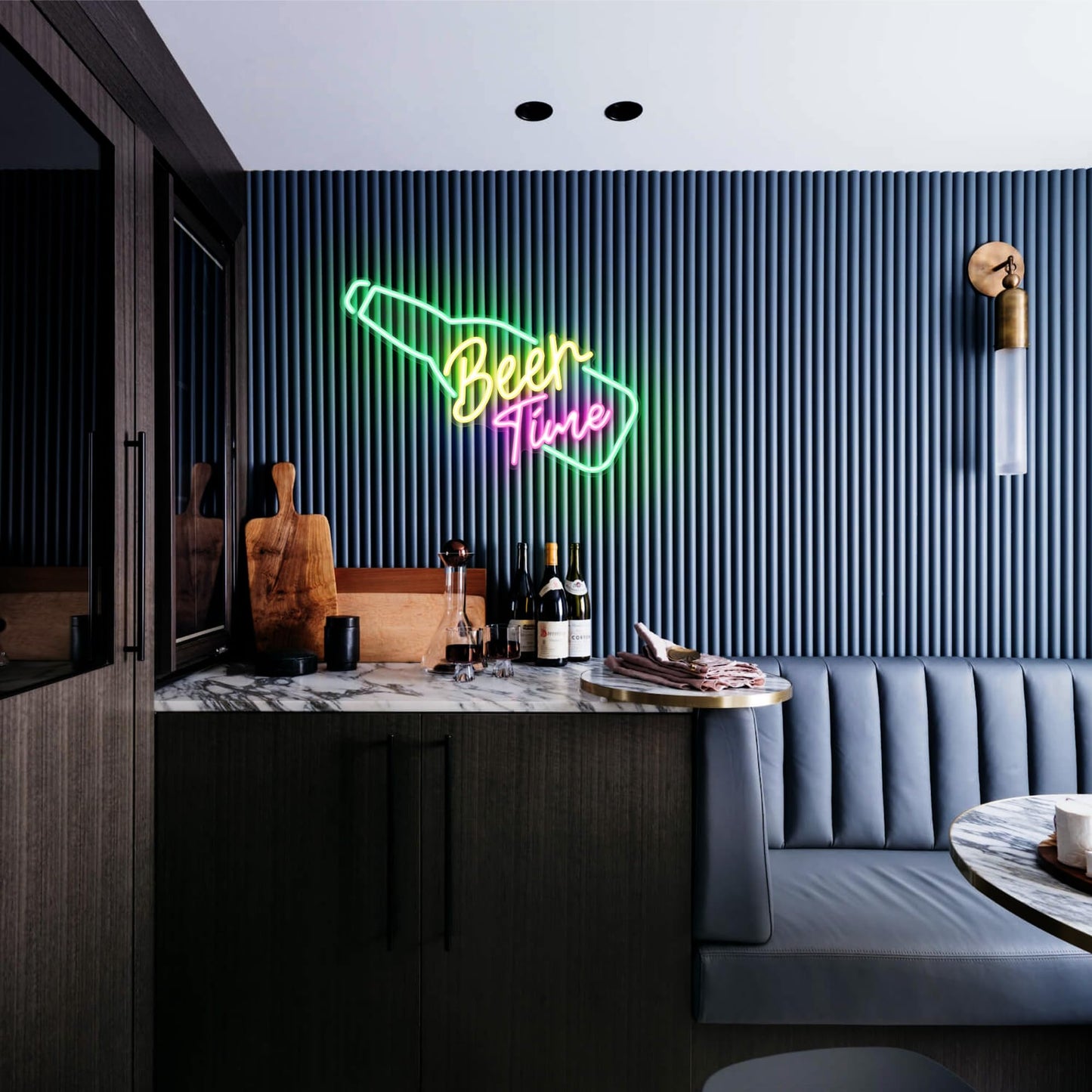 Kavaas Its 5 O'clock Somewhere Neon Sign, Neon Bar Signs for Home Bar Decor, Man Cave Pub Party - Best Gifts for Husband, Father, Birthday, Christmas
