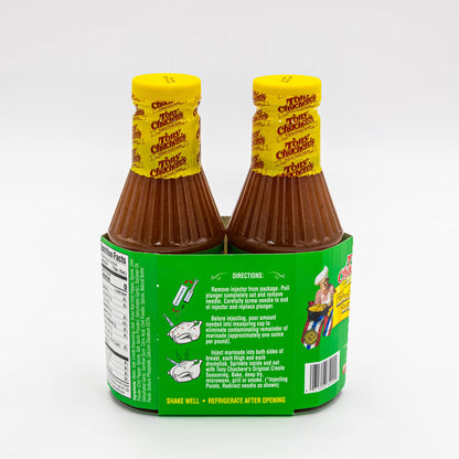 Tony Chachere's 2 Pack Creole Style Butter Marinade Injector Kit | Perfect for Injecting Poultry, Pork, Beef, and All Your Proteins | Give Your Dish The Flavor Boost Needed to Be A Party Hit