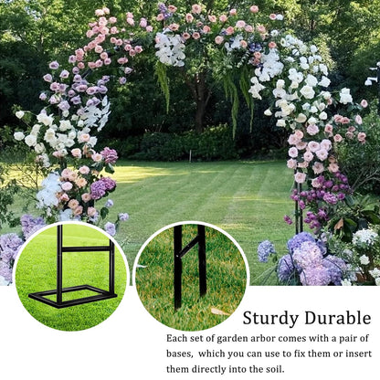 Metal Garden Arch Wedding Pergola Trellis for Climbing Plants Ideal for Roses & Bridal Party Backdrop Stand Flower Arch Arbor for Events (Size: 180x220x40CM/5.9x7.2x1.3ft)