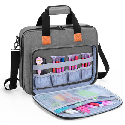 LUXJA Carrying Bag for A4 Light Pad and Diamond Painting Tools, Protective Case for Diamond Painting Light Box and Accessories (Fits for A4 Light Pad), Gray (Bag Only)