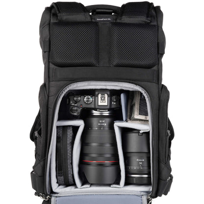 Think Tank FocusPoint 22L RollTop Camera Backpack - Greenway: Expandable Travel & Camera Backpack with Laptop Sleeve, Quick Side and Back Access, Rain Cover – Versatile Photography & Travel Bag