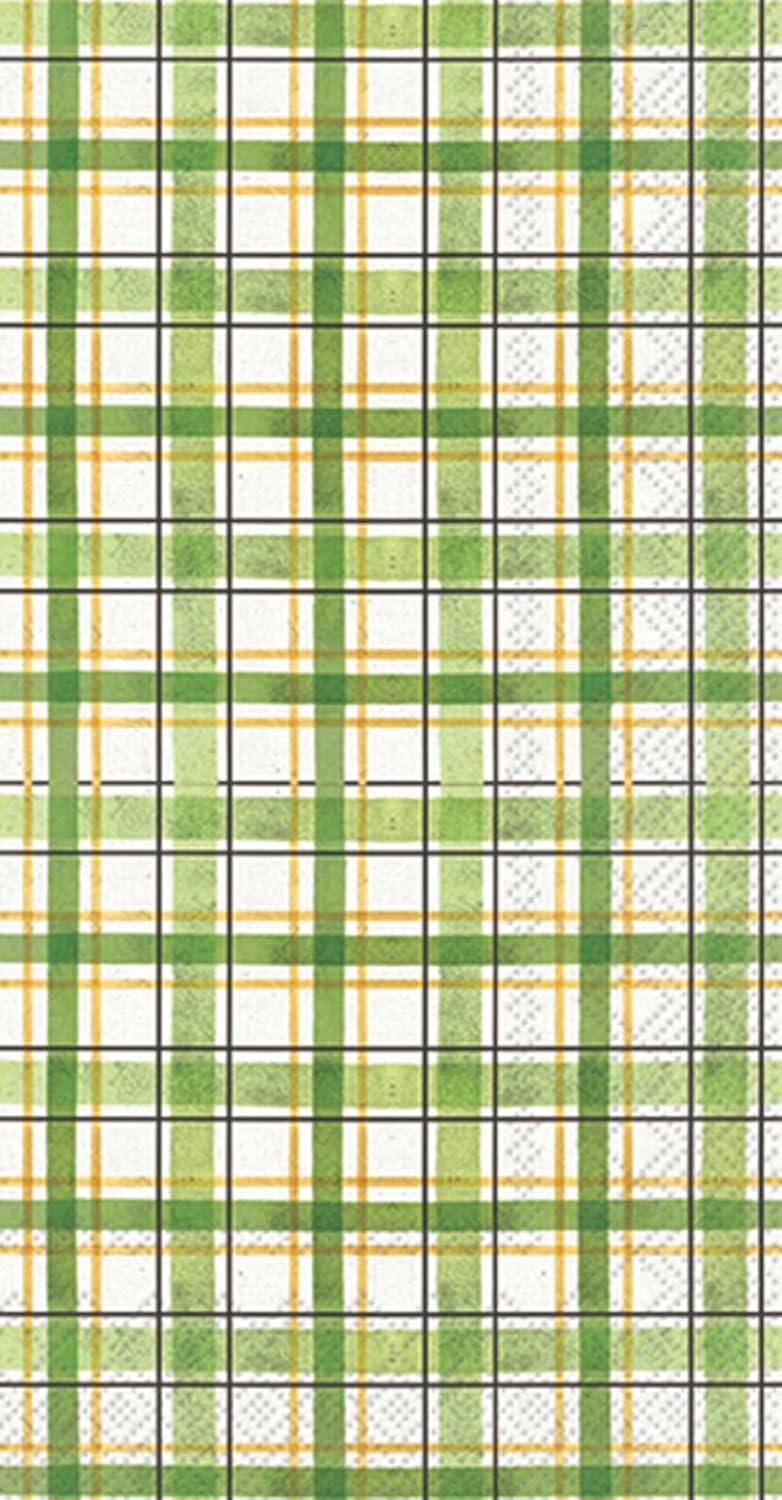 3-Ply 8.25" 4.5", 16-Count IHR Ideal Home Range Dinner Napkins Disposable Paper Hand Towels, x Lucky Cuties Plaid